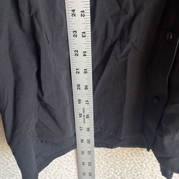 Madewell Shirt Womens Small Black Double Pocket Button Down Oversized - Picture 4 of 10